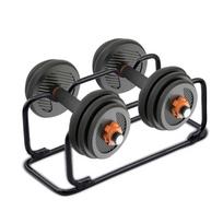 Barbell Bar Dumbbell Rack Compact Barbell Storage Stand Strengthened Steel Bracket for Home Office gray
