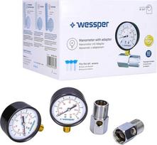 Wessper Wessper 2x manometras ir 2x adapteris vandens filtrams 3/4''
