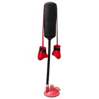 Standing Pet Punching Bag Toy Suction Cup Base Cat Speed Bag Toy Cat Boxing Toy  Exercise Training Red Base black