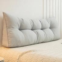 Trikampinė juosmens atrama pagalvė miegamajam, sofai ir bendrabučiui 120cm (Length 120*Height 50*Thickness 15cm) sidabro pilka spalva