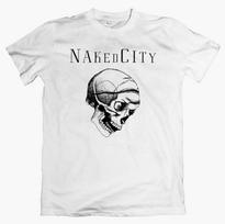 NAKED CITY Skull T shirt, Avant Garde Jazz Noise Grindcore Tee John Zorn Experimental Band Shirt Graphic Unisex T-Shirt Mens Kids 130 white