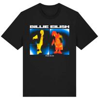 Billie Eilish Blue Eyes Hit Me Hard and Soft T Shirt Men’s Women Oversized Cotton Short Sleeve Summer Print Unisex Fan Gifts 2XL blue