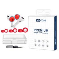 XDcase 3 Pairs Replacement Memory Foam Ear Tips Kit, S/M/L Size, Cleaning Pen Color Random For AirPods Pro 1 / 2 raudona