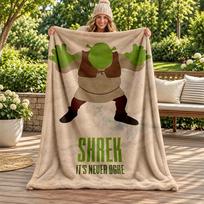 Shrek blanket Flannel Blanket Soft Cozy Plush Throw for Sofa Bed Lightweight Home Decoration Gifts for Christmas various holidays 80cmx120cm