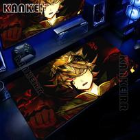 Hot Anime Cool Boy Black Clover Mousepad Large Computer Gaming Accessories Mousepads Desk Mats AntiSlip Laptop Soft Mice Pads 800x300x2mm