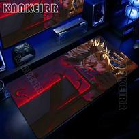 Hot Anime Cool Boy Black Clover Mousepad Large Computer Gaming Accessories Mousepads Desk Mats AntiSlip Laptop Soft Mice Pads 800x300x2mm blue