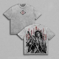 Zaraki Kenpachi BLEACH Anime Marškinėliai Vintage Skalbti Gatvės T marškinėliai Vasariniai Trumpomis Rankovėmis Medvilniniai Laisvi Marškinėliai Viršutiniai Drabužiai Vyrams Moterims Drabužiai S gray