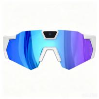 4K HD Action Camera Sunglasses HD 1080P POV Video Recording Glasses Smart Glasses  Bicycle Blue-A style