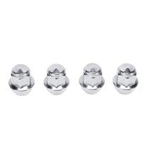 4pcs Wheel Lug Nuts M12x1.5mm 5114407 Tire Lug Nuts Replacement for FORD Alloy Wheels white