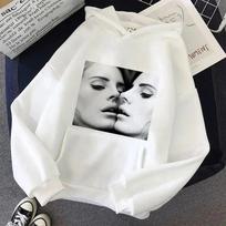 Lana Del Rey Aesthetic Grunge Funny Y2K Hoodie Women Harajuku Streetwear Sweatshirt Pullover Winter Warm Casual Hoody Female XXXL white
