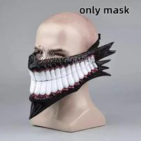 Dandadan Okarun Ken Takakura Cosplay Kostiumas Perukas Turbo Močiutės Galios Juodo Apykaklės Uniforma Garbanoti Trumpi Plaukai Helovino Šventės Kostiumas XXXL white