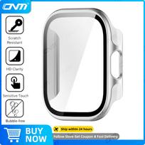 Case for Xiaomi Redmi Watch 6 Lite Tempered Glass Screen Protector Hard PC Protective Bumper for Watch 6 Lite Cover Accessories 7 Matte Silver Redmi Watch