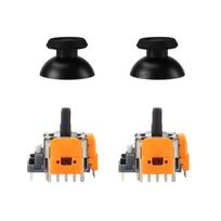 Pakeičiamas Hall efekto 3D analoginis vairasvirtis Playstation 5 DualSense PS5 valdikliui, nykščio strypo remonto dalis, priedas 5 2 joystick 2 cap black