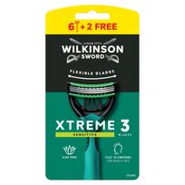 Wilkinson Sword Xtreme 3 Sensitive Razor With 3 Blades 8 Pcs