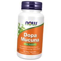 Mucuna pruriens (Kapikachhu), Dopa Mucuna, Now Foods 90 daržovių kepurėlių (71128137) 90vcaps