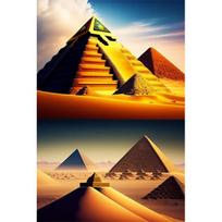 Egipto Piramidės Šventyklos Sfinkso Spaudiniai Plakatas Drobė HD Tapyba Modernus Sienos Menas Paveikslai Svetainei Miegamajam Namų Dekoras 21x30cm No Framed black