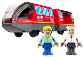 Dve Deti 2Kids Toys elektrinis miesto traukinys, raudona
