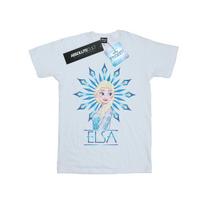 Disney Mens Frozen Elsa Snowflake T-Shirt XXL balta