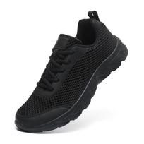 Men's and women's spring and summer casual sports shoes, running shoes, large size 35-46 breathable flat shoes, men's shoes 46 black