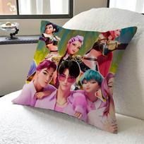 KPop Demono Medžiotojai Pagalvė Dovana Namų Biuro Dekoras Pagalvė Miegamojo Sofos Automobilio Pagalvėlės Užvalkalas Pagalvės Užvalkalas 18x18Inch