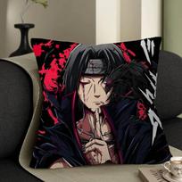 N-Narutoes U-Uchiha I-Itachi pagalvių užvalkalai, animacinių filmukų, sofos, dekoratyviniai namų dvipusio spausdinimo, trumpi pliušiniai, mieli pagalvėlių užvalkalai 26x26Inch
