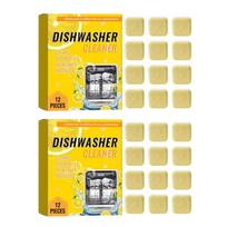 Powerful Dishwasher Cleaner Disposal Cleaning Deodorize Tablets Kitchen Drain Cleaning Care yellow
