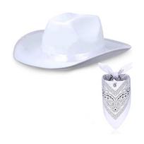 Cowboy Hats and Cycling Mask for Rave Party for Adult Model Show Face Cover Set balta