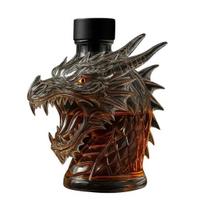 300 ml viskio butelis dekanteris vilko galvos formos iš aukšto borosilikatinio stiklo vyno butelis su sandariu kamščiu viskio dekanteris Gulong gray