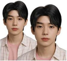 Fiesta Juodas K-pop demono perukas