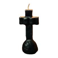 Cross Candle Hecate Jyotish Mystic Mall Decorative Soy Blend Wax Candle "Pack-Of-4" juoda