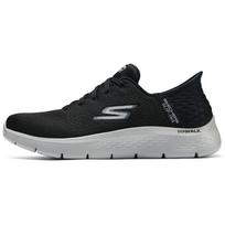 Skechers Go Walk Flex Slip-Ins Comfortable Versatile Shock Absorbing Durable Low Top Casual Shoes Men sneakers Black Gray 216505-BKGY 41 gray