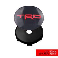 CKMY4 4 vnt. 56/60MM Automobilio ratlankio centriniai dangteliai Apdailos lipdukai Toyota Avalon Mirai Avensis Prado Hilux VVT-I 4WD Corolla E150 E120