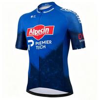 Alpecin Pro Dviratininkų Džersio Rinkiniai Vyriškos Šortai su Petnešėlėmis Dviračių Trumpomis Rankovėmis Bicicleta Drabužiai Dviratininko Džersis Ciclismo Hombre Juodi Rinkiniai 5XL blue