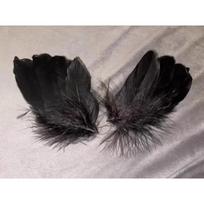 Black White Feather Angel Wing Hair Clips Lolita Costume Props Headdress Gothic Headwear Lolita Anime Cosplay Accessories juoda