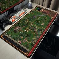 XXL Heroes of Might and Magic HD Mousepad Pc Gamer Computer PC Accessories Gaming Laptop Keyboard Desk Mat Rug Large Mause Pad 30cmx60cm(11.8x23.6inch) gray