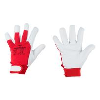 Protective gloves with Velcro ROT 7 Goat grain leather QUALITY Vorstahl