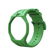Biokeraminis modifikavimo rinkinys Swatch x AP Royal POP Biokeraminiam dėklui Silikoninis dirželis Kišeninio laikrodžio konvertavimas į laikrodį ant riešo Pakeitimo aksesuaras No Box green