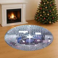 Sparkling Disco Ball Round Rug – Colorful Dance-Themed Floor Mat for Music Room  Living Room Home Decor Diameter 100cm(39in) brown