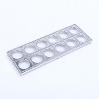 12/37 Holes Aluminum Ravioli Maker Pasta Form Meat Dumpling Mold Handmade Dumpling Pastry Pressure Cutter Home Kitchen Tools white