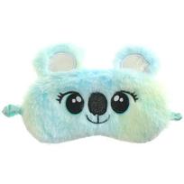 Mielas Koala Vaikams Miego Kaukė Animacinis 3D Akių Uždangalas Pliušinis Anime Akių Kaukė Miego Kelionės Akių Juosta Atspalvis Poilsio Akių Lopas Blue green koala white