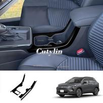 RHD for Toyota Corolla Cross 2025 2026 ABS Black Central Control Gear Front Water Cup Holder Box Cover Trim Interior Accessories ABS Glossy Black B gray