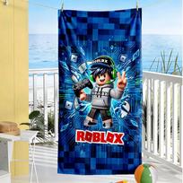 Roblox Beach Towel Super Soft & Absorbent Comfortable Lightweight Suitable for Sports, Travel, Swimming, Yoga, Bathroom, Beach, And Pool 70cmx140cm(27x55inch)