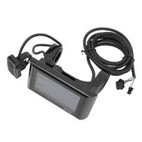 Elektrinio dviračio LCD ekrano matuoklis 7 laidų spidometras LCD ekrano valdymo skydelis elektriniam paspirtukui black