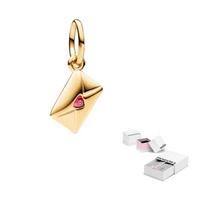 Pandora vokas Padengtas auksu Vario sidabro lydinys, Sintetiniai kubiniai cirkoniai Pakabukai moteriški Auksinis 762606C01 F-Brand Original Box auksinė
