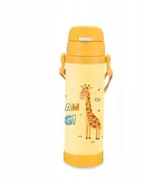 Maestro termo puodelis vaikams su šiaudeliu 500 ml žirafa MAESTRO MR-1640-50-D