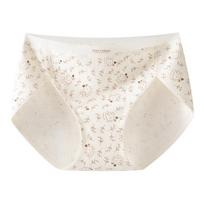 Ladies Autumn Cotton Anti - Bacterial Crotch High Split Anti - Clip Hip Bag Hip Non - Mark Briefs XXL white