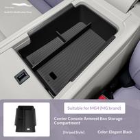 For MG4 EV Urban Premium Car Center Console Under Storage Box with Dividers Tray Organizer Set gray