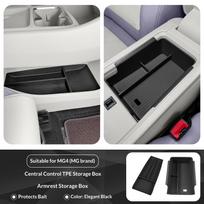 For MG4 EV Urban Premium Car Center Console Under Storage Box with Dividers Tray Organizer Set