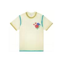 CLOT T-Shirts Men's Cream Crew Neck Moderate Straight Fit CLTE24S10011CM XL beige