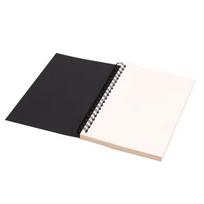 Unlined Kraft Paper Sketchbook Retro a5 Notebook Natural Spiral Coil Book  Drawing Painting White Black